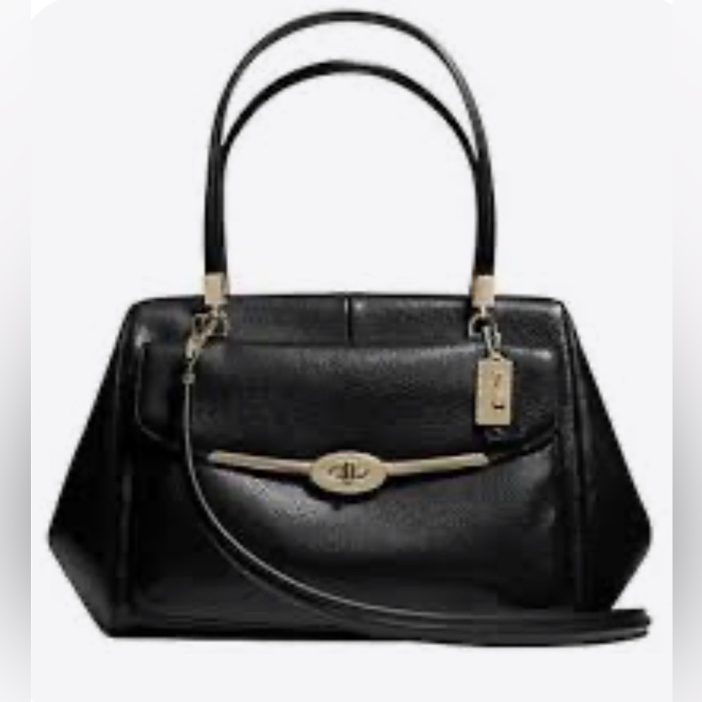 ✅🆕👜COACH Madison Small Madeline East/West Satchel in black, new without tags🆕